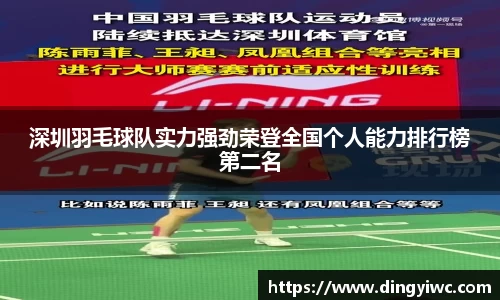 深圳羽毛球队实力强劲荣登全国个人能力排行榜第二名